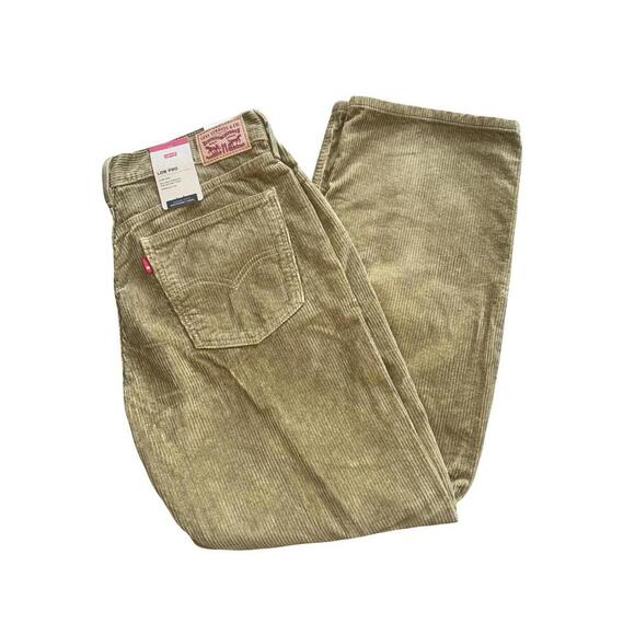 Levi's Other - NWT Levi’s Low Pro Corduroy Pants Straight Leg Mid Rise Brown Women’s 31x30.